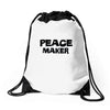 peace maker Drawstring Bags