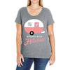 bitches with hitches Ladies Curvy T-Shirt