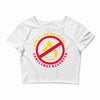 non flammable challenge accepted Crop Top