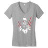 new retro 1980's the terminator Women's V-Neck T-Shirt