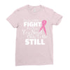 the lord will fight for you, you need only to be still Ladies Fitted T-Shirt