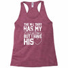 military has my soldier i have his heart Racerback Tank