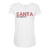 santa i'm a big fun Maternity Scoop Neck T-shirt