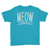 meow cute cat face Youth Tee