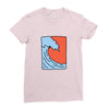 Wave Ladies Fitted T-Shirt