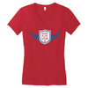 born in the usa Women's V-Neck T-Shirt