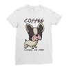 coffee makes me poop Ladies Fitted T-Shirt