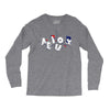 vowel party time Long Sleeve Shirts