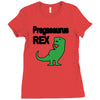 pregasaurus rex Ladies Fitted T-Shirt
