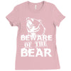 Beware Of The Bear Ladies Fitted T-Shirt