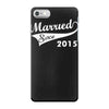 married since 2015   mens funny wedding marriage iPhone 7 Case