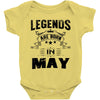 Legends Are Born In May Baby Onesie