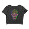 skull neon Crop Top
