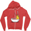 grilled cheese bath Zipper Hoodie