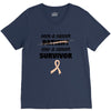 Once a Cancer Patient Now a Cancer Survivor V-Neck Tee