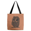 owl on athletic Tote Bags
