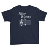 she wants the d black Youth Tee