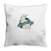 jurassic bunnies Throw Pillow
