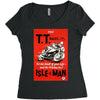 vintage tt race poster, ideal gift or birthday present Women's Triblend Scoop T-shirt