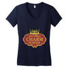 charm school Women's V-Neck T-Shirt