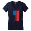 american flag Women's V-Neck T-Shirt