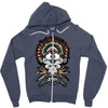 smokin pipes n feathers Zipper Hoodie