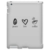 peace love coffee iPad 3 and 4 Case