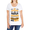 My Husband Is Super Awesome Ladies Curvy T-Shirt