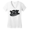 fuck cancer (2) Women's V-Neck T-Shirt