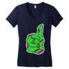 zombie okay Women's V-Neck T-Shirt