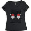 ugly santa noel Women's Triblend Scoop T-shirt