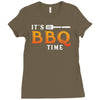 It's BBQ Time Ladies Fitted T-Shirt