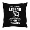 The Fishing Legend Reeling Them In For 40 Years Throw Pillow