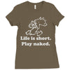 life is short Ladies Fitted T-Shirt