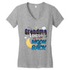 grandma moon&amp;back Women's V-Neck T-Shirt