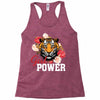 Girl Power White Write Racerback Tank