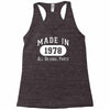 40th birthday gifts made 1978 all original parts Racerback Tank