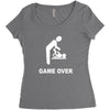 new dad to be gamer over Women's Triblend Scoop T-shirt