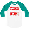 please drag across the finish line 3/4 Sleeve Shirt