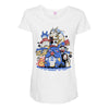 creatures spirits and friends Maternity Scoop Neck T-shirt