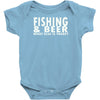 fishing beer Baby Onesie