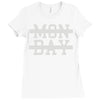 mon day Ladies Fitted T-Shirt