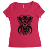 demon wolf Women's Triblend Scoop T-shirt
