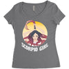 scorpio girl Women's Triblend Scoop T-shirt