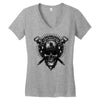 skull Women's V-Neck T-Shirt