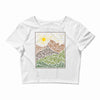 mountain line Crop Top