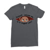 August Peeking Out Baby Boy Ladies Fitted T-Shirt