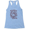 blind love fire heart Racerback Tank