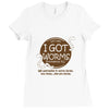 i got worms t shirt Ladies Fitted T-Shirt