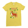 boxer wining Ladies Fitted T-Shirt
